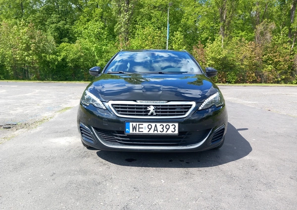 Peugeot 308 cena 58900 przebieg: 144000, rok produkcji 2016 z Warszawa małe 92